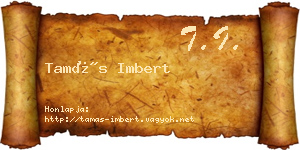 Tamás Imbert névjegykártya